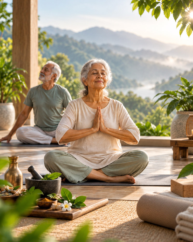 Healthy ageing through yoga and holistic well-being